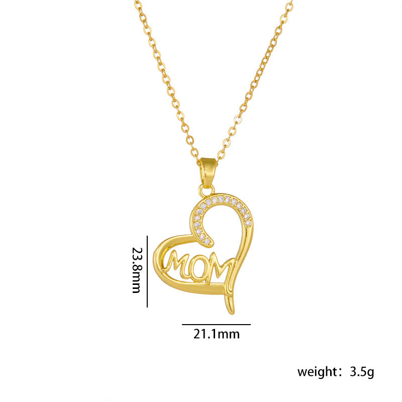 Mother's Day Female Design Love Graceful Clavicle Necklaces