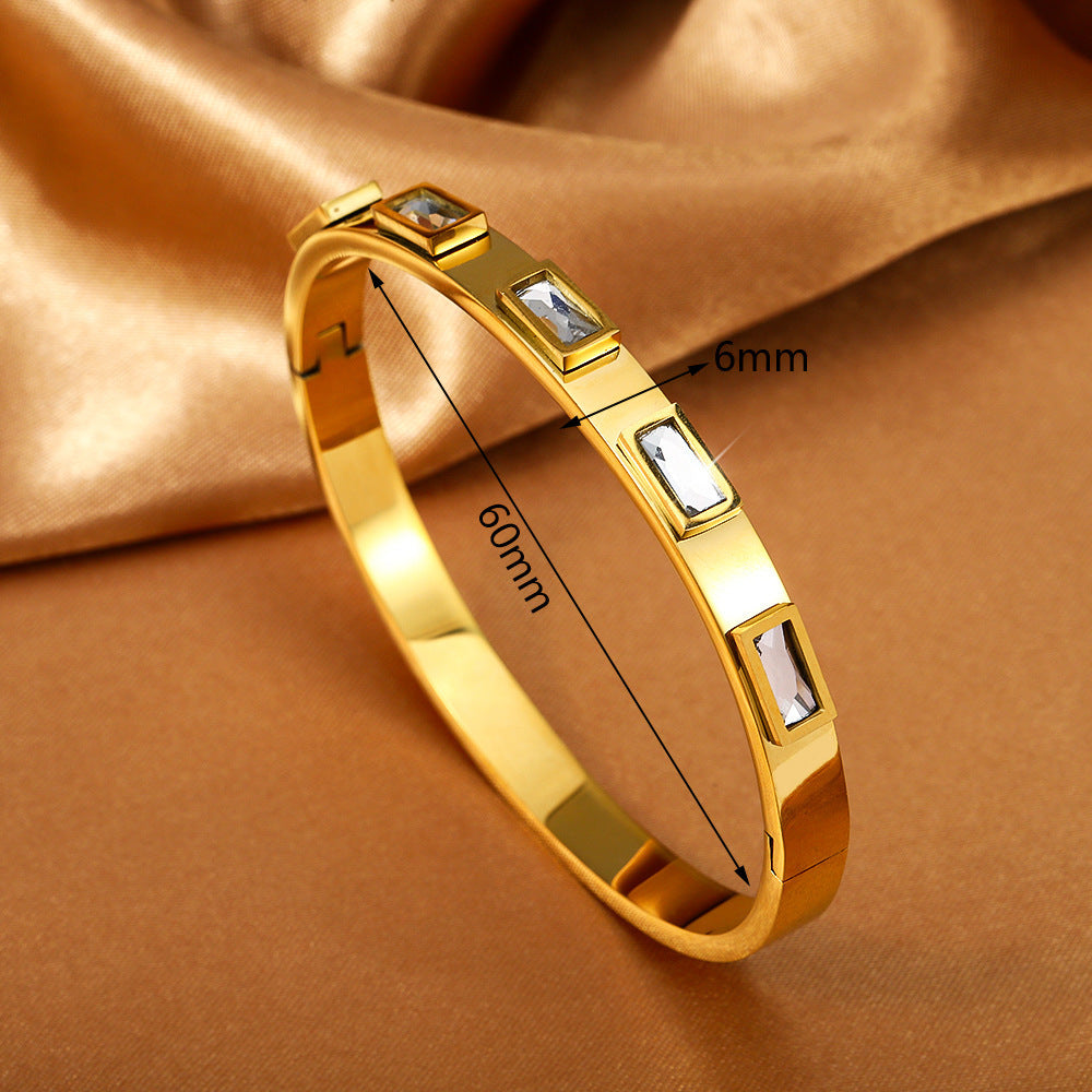 Titanium Steel Stainless Real Gold Furnace Bracelets