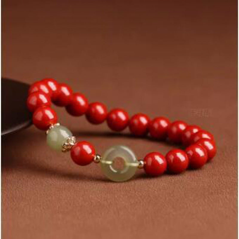 Female Natural Jade Safety Buckle Male Bracelets