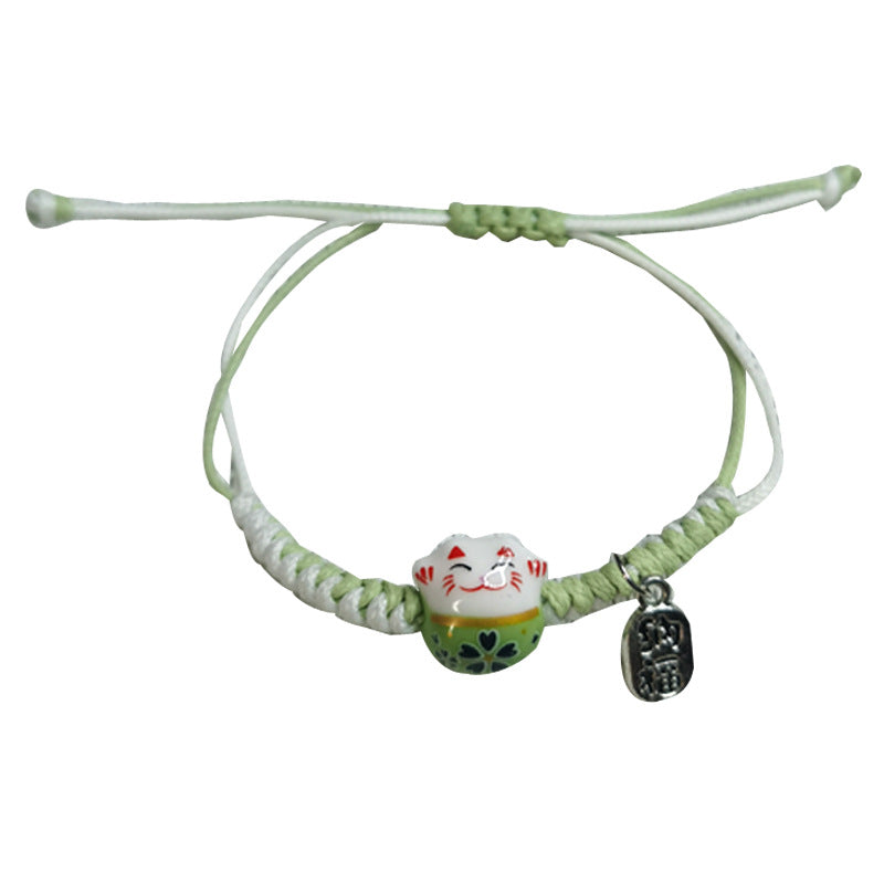 Women's Cat Wax Line Carrying Strap Design Bracelets