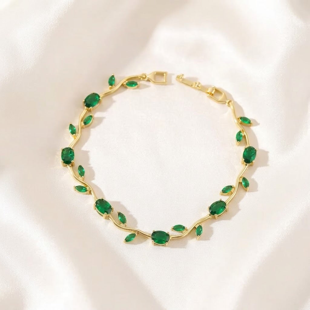Women's Colorful Tulip Korean Zircon Style Full Diamond Bracelets