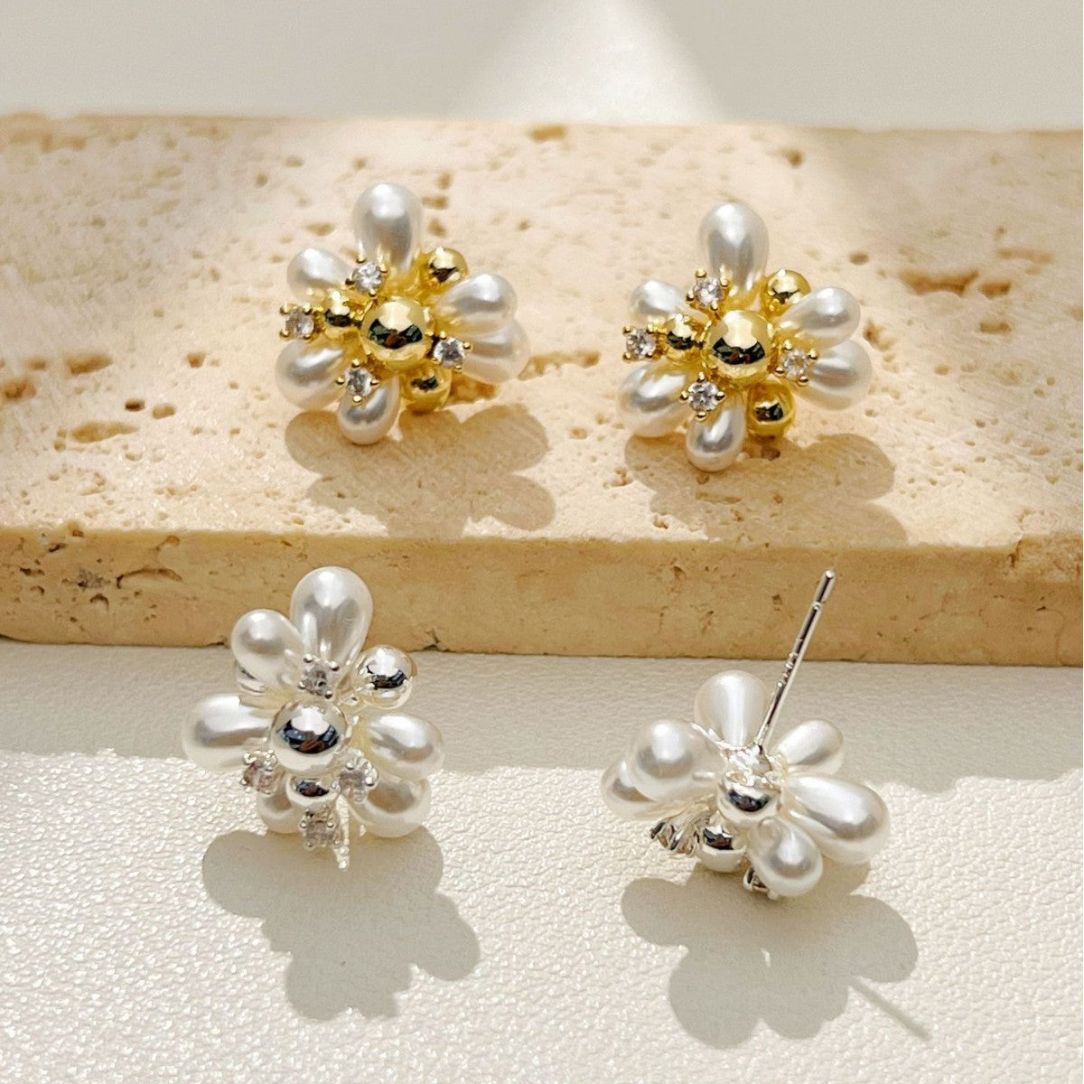 Comfortable High-grade Popcorn Pearl Fashion Commuter Stud Earrings