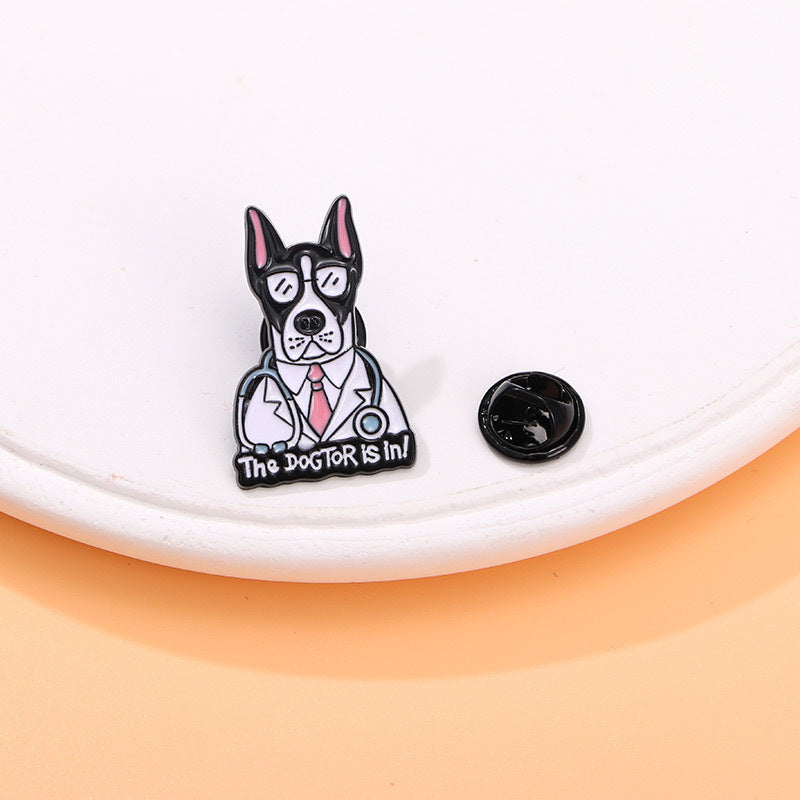 Cats English Style Bag Horse Needle Brooches
