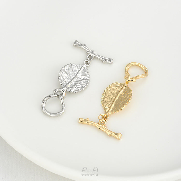 Bag Thick Gold Leaf Branch Buckle Tree Jewelry Accessories