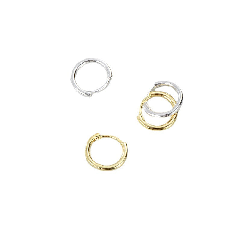Clip Korean Style Laminated Basic Classic Earrings