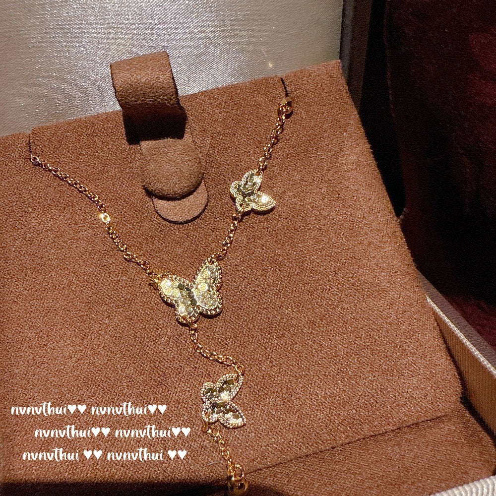 Classy Filigree Colorful Flower Gem Chinese Necklaces