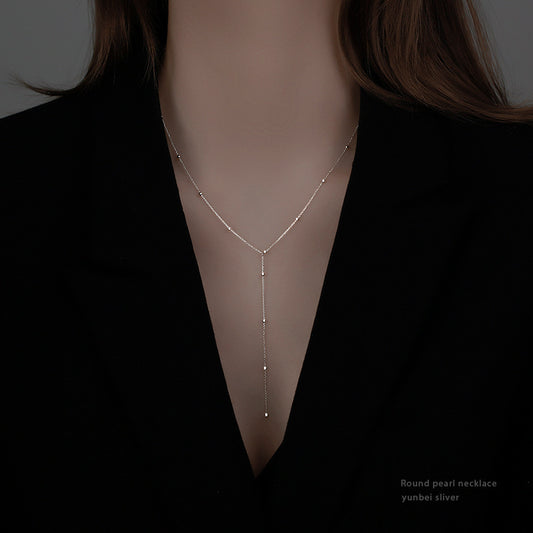 Women's Summer Simple Cold Style Clavicle Chain Light Necklaces