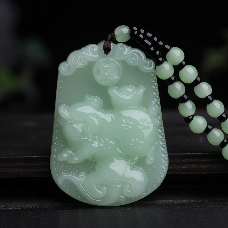 Jade Bamboo Graceful Fashionable Personalized Clothing Necklaces