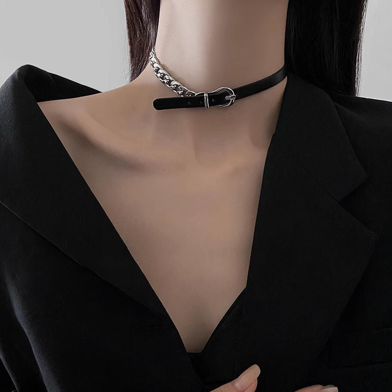 Black White Dog Bone Hot Sweet Cool Cute Neck Short Collar
