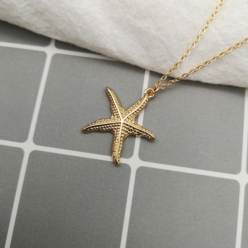Summer Alloy Shell Exaggerated Personalized Marine Necklace