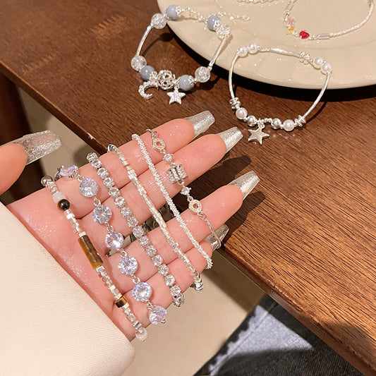 Pearl Minority High-grade Refined Zircon Love Bracelets