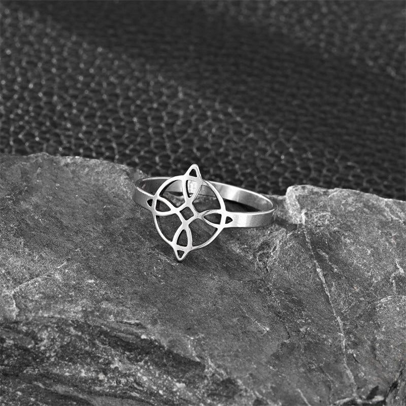 Hollow Witch Artistic Ethnic Style Personalized Ring