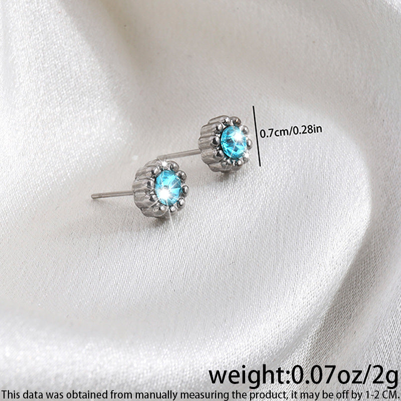 High-grade Fashionable Versatile Micro Diamond Butterfly Earrings