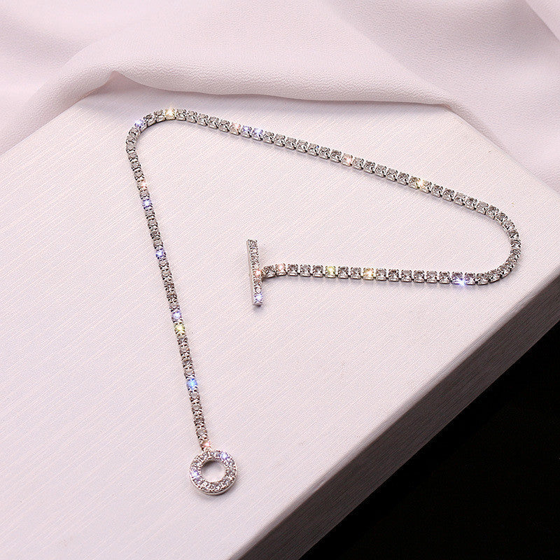 Flash Buckle Claw Chain Female Niche Design Necklace