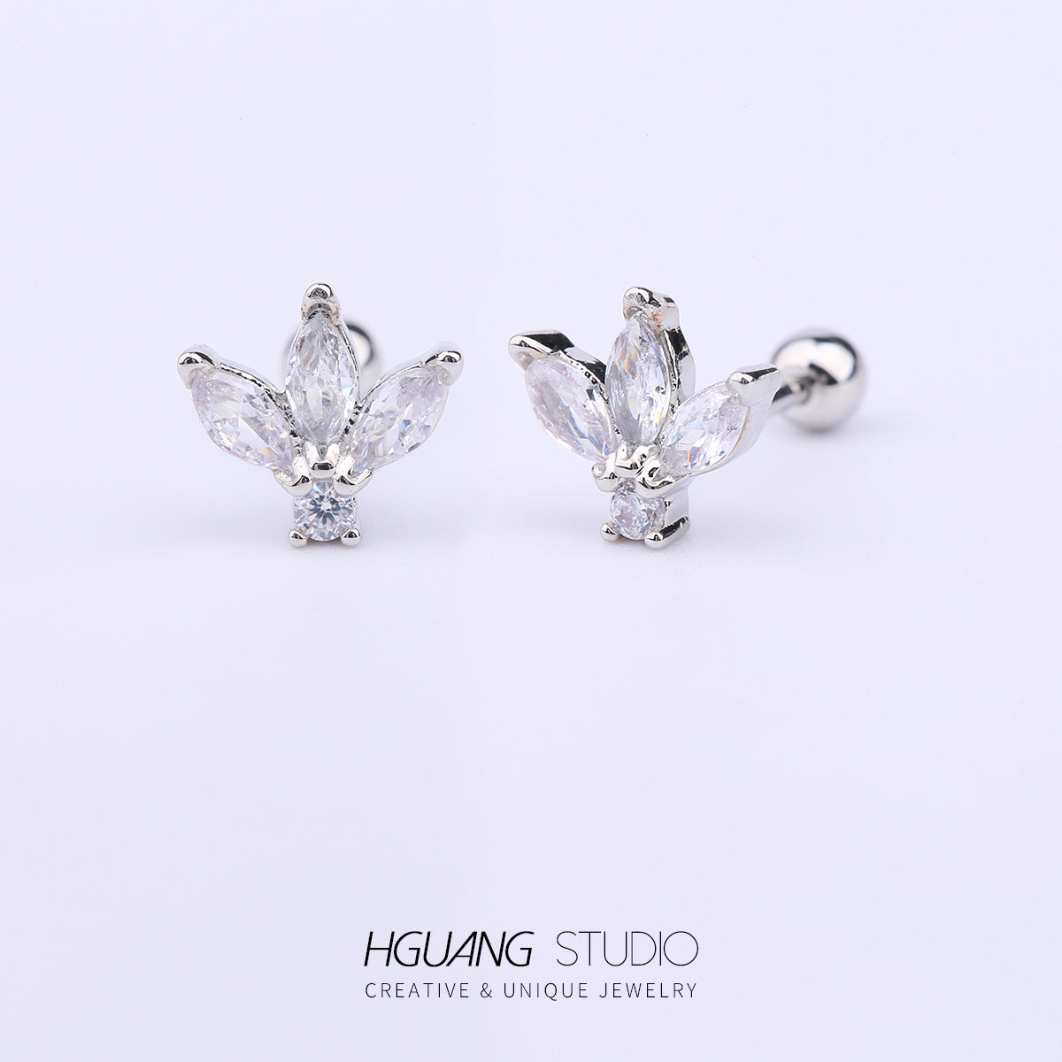 Inlaid Zirconium Ear Bone Original Design Earrings