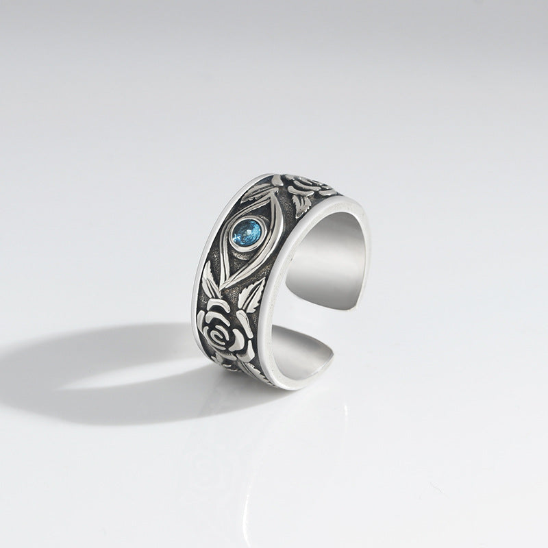 Men's Horus Eye Trendy Open Hip Hop Index Ring