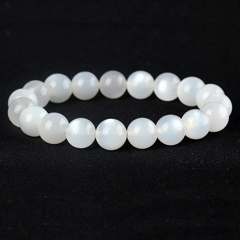 White Moonstone Bright Strong Light Crystal Bracelets