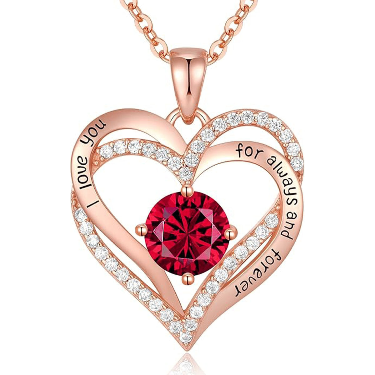 Gold Color Heart To Give Mom Necklace