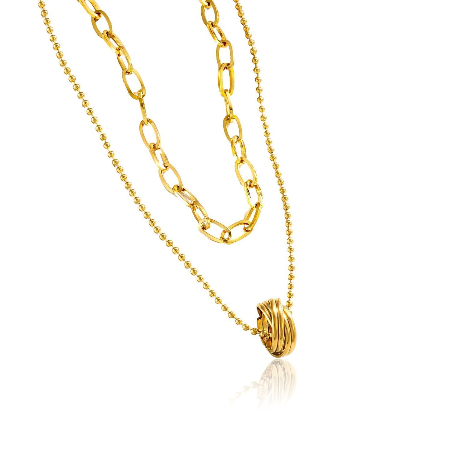 Women's Design Double Layer Elegant Cold Wind Clavicle Chain Necklaces