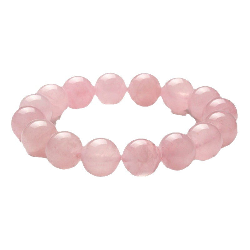 Women's Natural Pink Crystal Agate Tiger Eye Bracelet