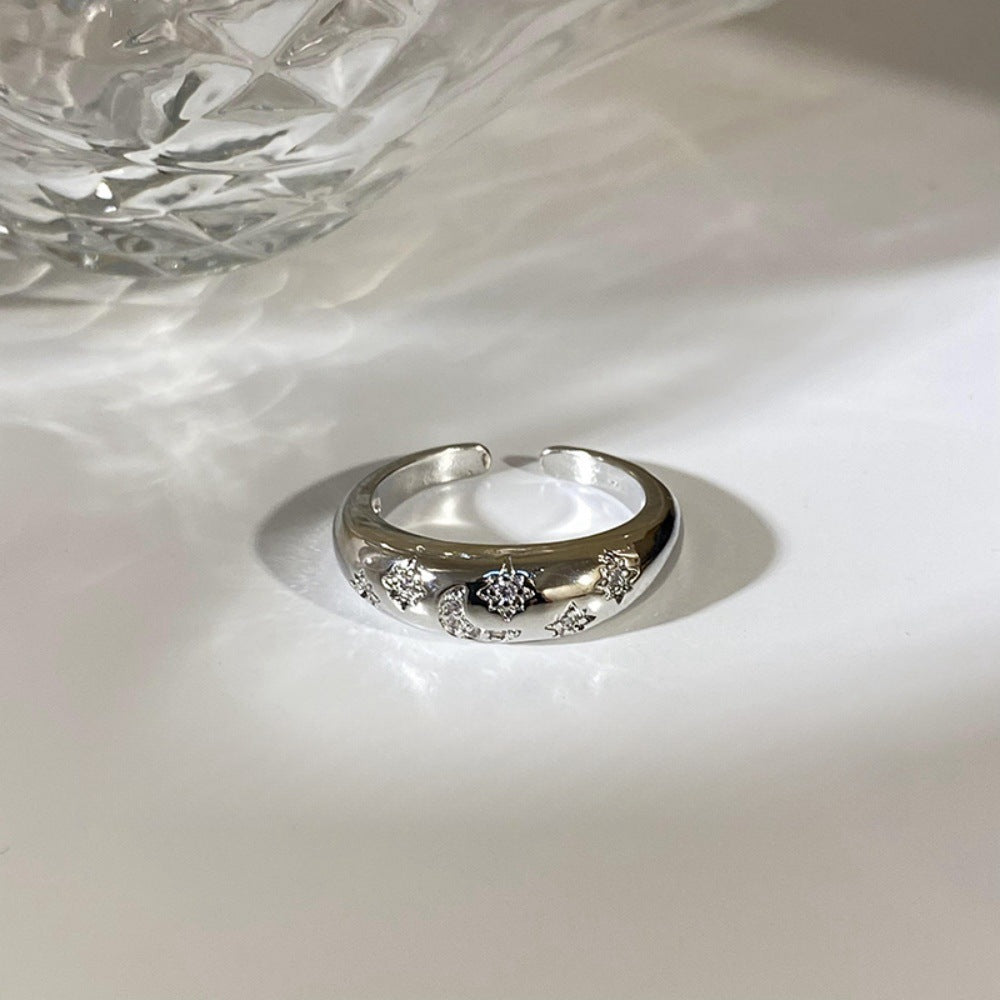 Women's Light Luxury High-grade Temperamental Minority Design Opening Ring