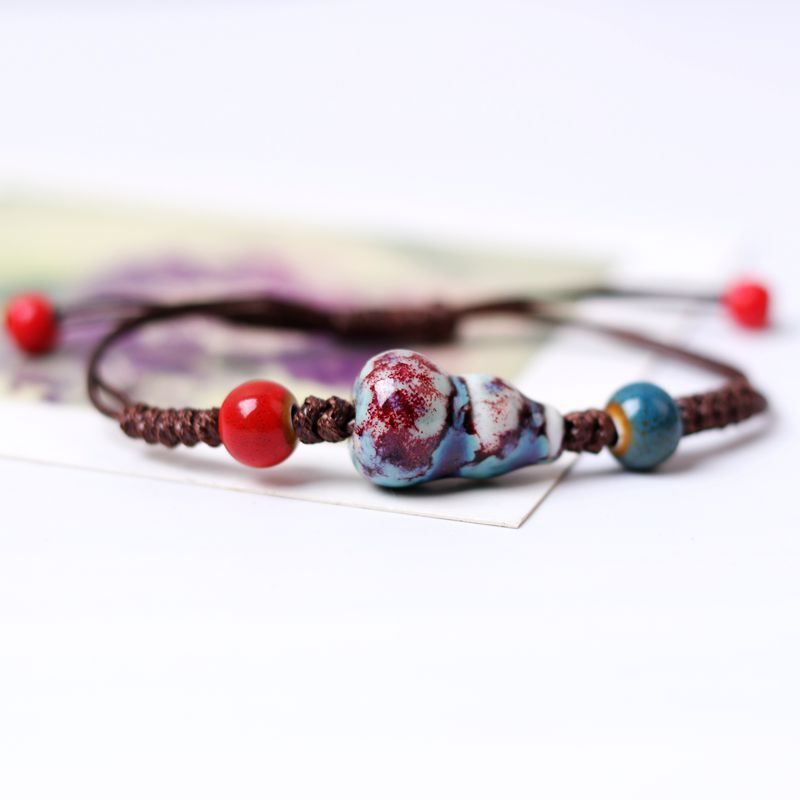 Stall Scenic Spot Woven Female Handmade Knot Ethnic Bracelet