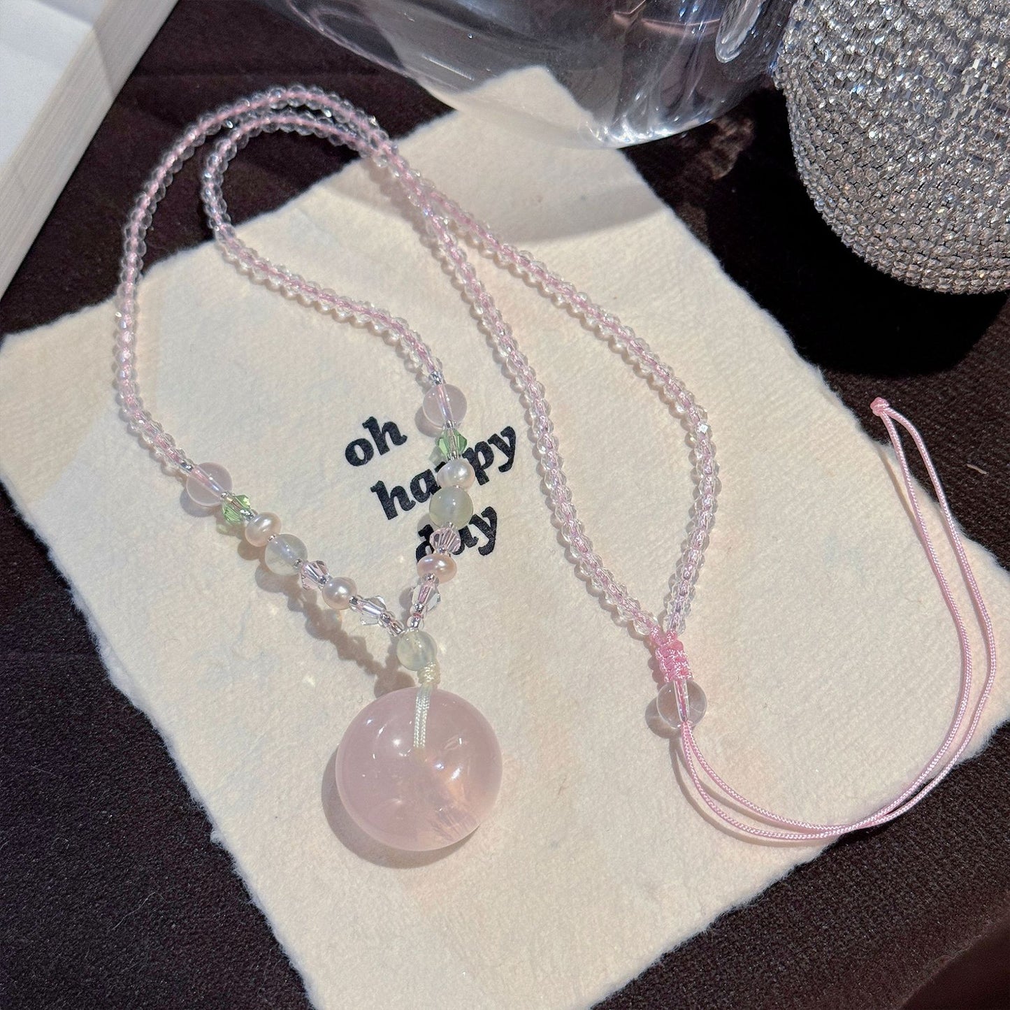 Crystal Series Light Luxury Minority High Sense Indie Sweet Cute Necklaces