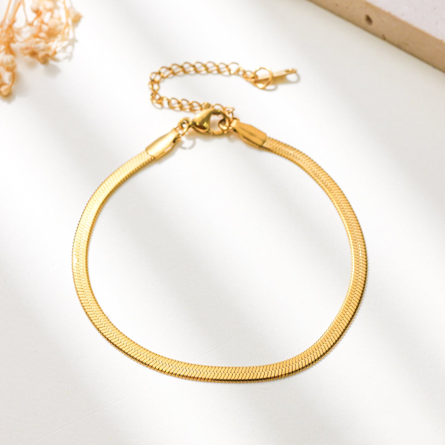 Stainless Steel Blade Chain Like Flat Bracelets