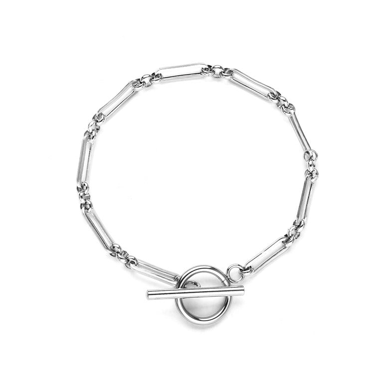 Fashion Waterproof Hard-wearing Metal Stainless Steel Handmade Chain Jewelry Set