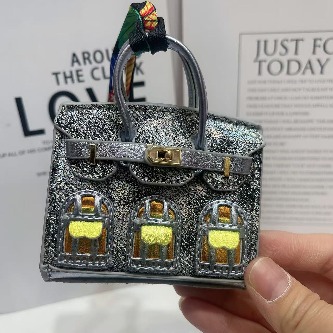 Mini Bag Window Small House Charm Hanging Ornaments