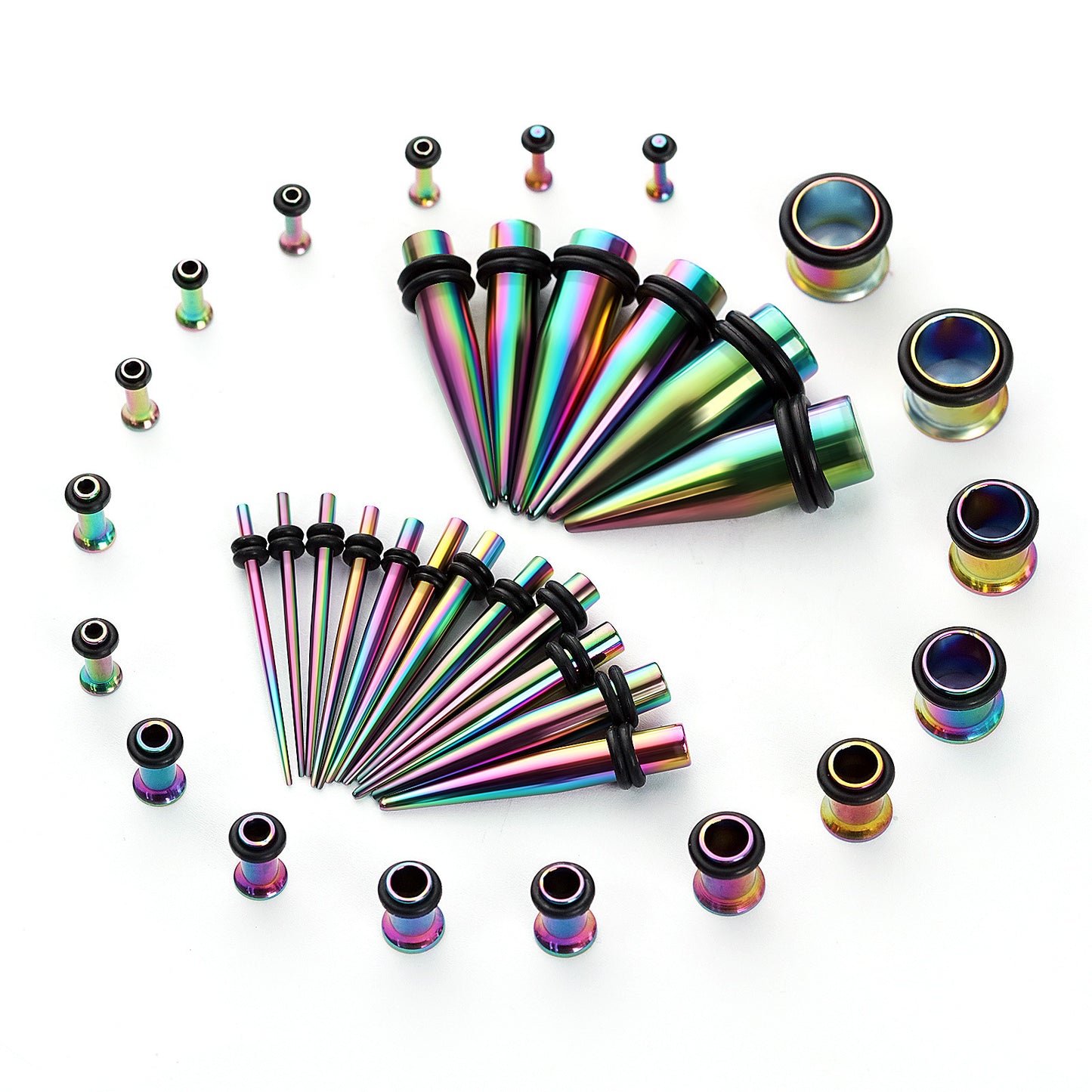 Pointed Cone Single Horn Ear Extender Amplifier High Sense Piercing Stud Earrings
