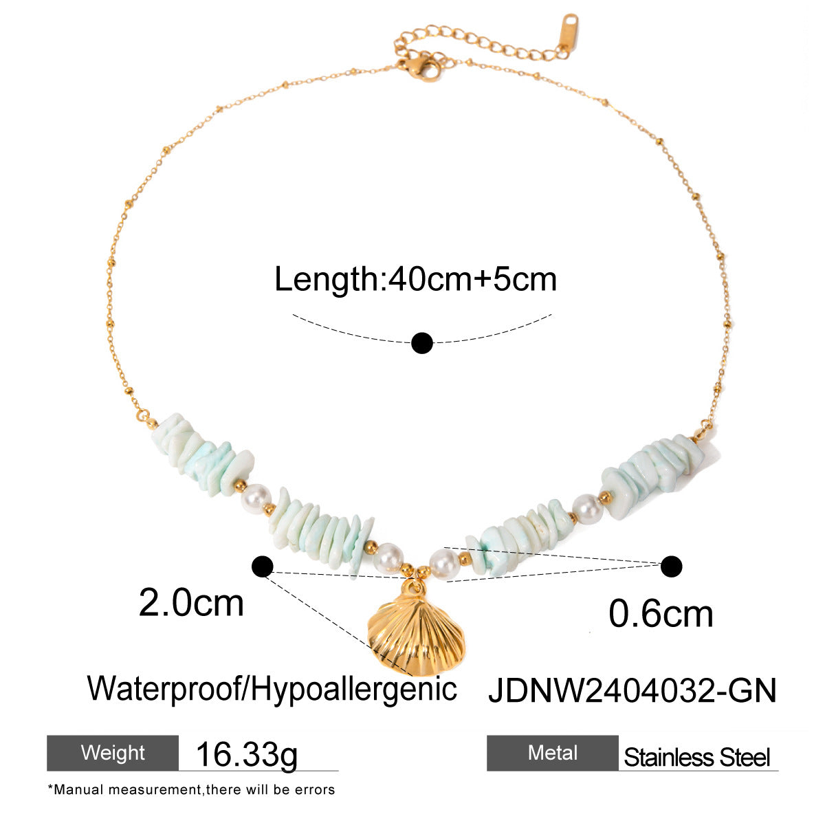 Gold Stainless Steel Starfish Shell Conch Summer Bracelets