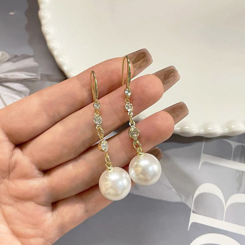 Women's Low Price Light Luxury Premium Temperamental Pearl Eardrops Rings