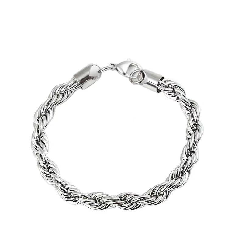 Personalized Twist Splendid Trendy Titanium Vintage Bracelet