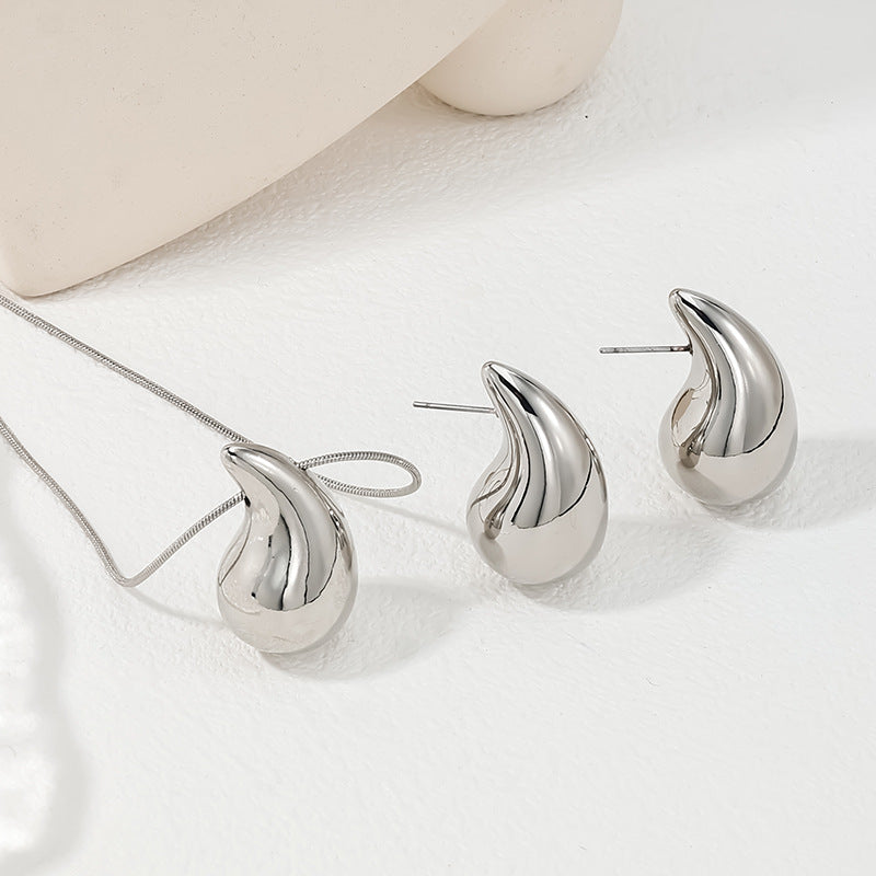 Women's Simple Fashion Drop Shape Suit Jewelry Set