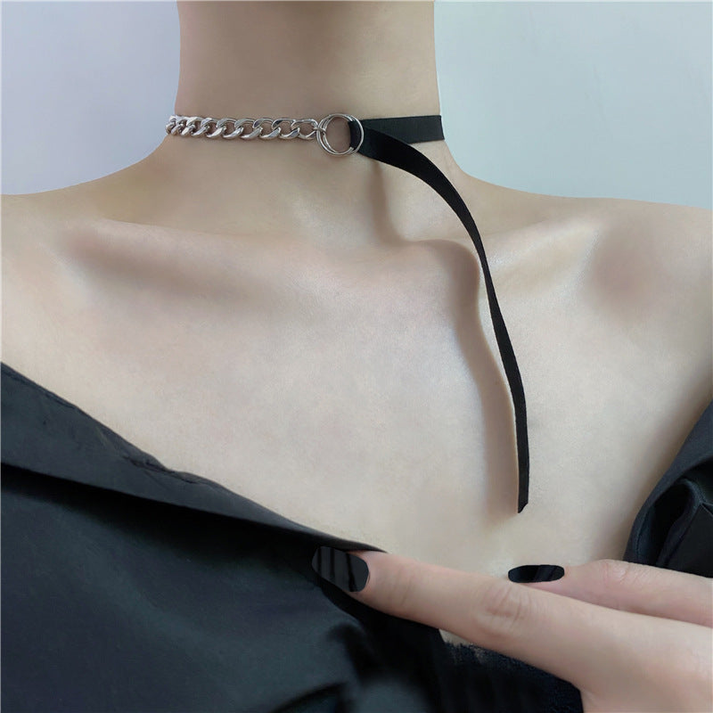 Long Necklet Neckband Clavicle Chain Neck Collar