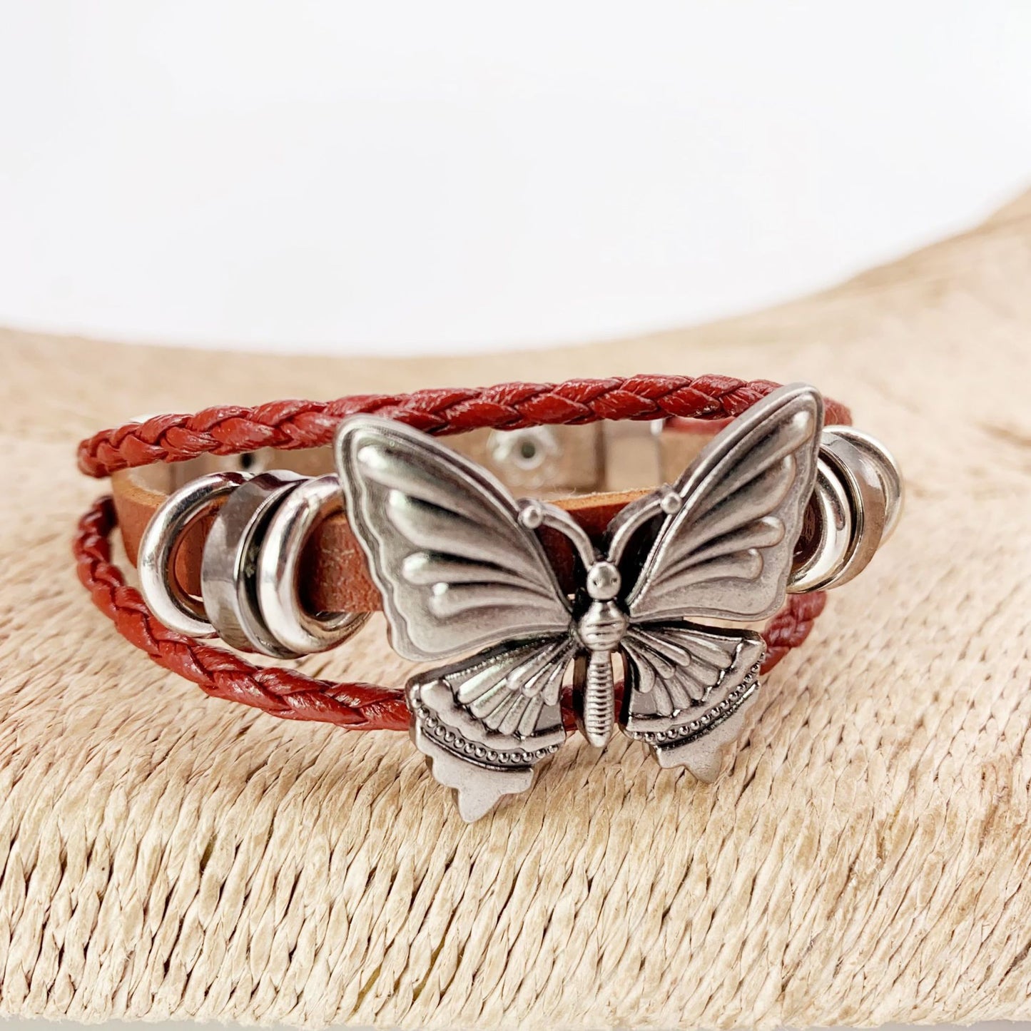 Vintage Butterfly Element Design Dark Wind Bracelet