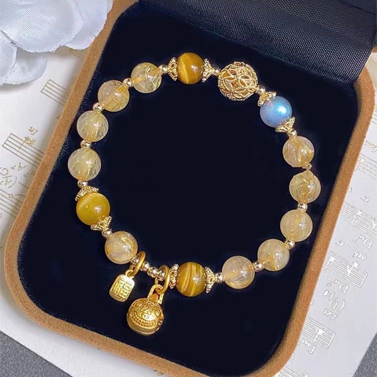 Beast Female Design Fortune Imitation Yellow Hair Bracelets