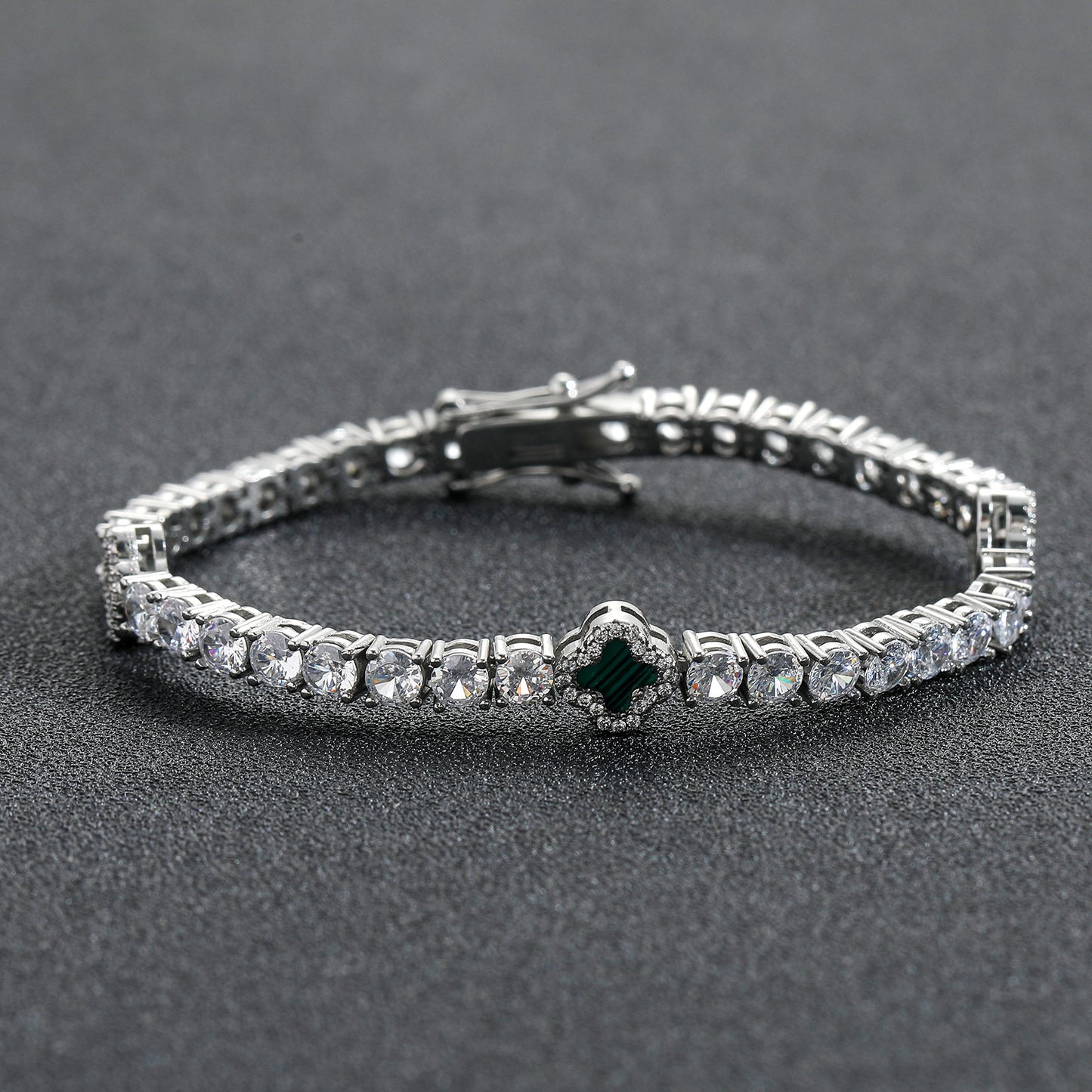 Four-leaf Clover Diamond Tennis Chain Exquisite Bracelets