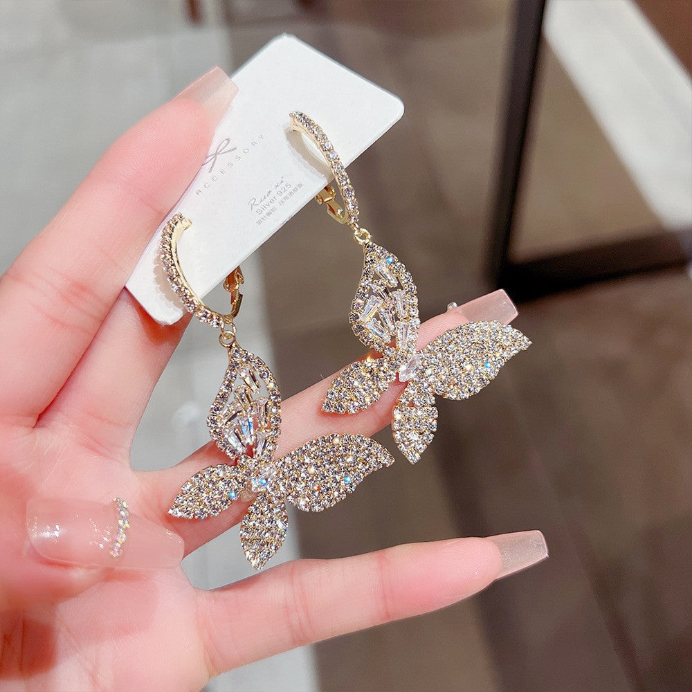 Needle Korean Style Light Luxury Exaggerated Geometric Earrings