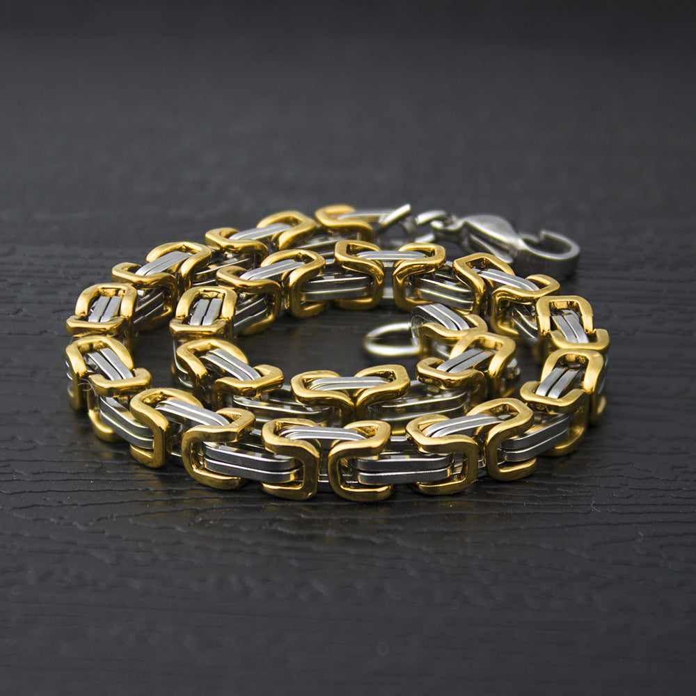 Men's Titanium Steel Emperor Chain Personalized Decorative Necklace