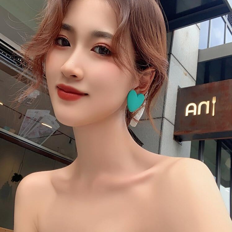 Women's Love Heart Fashionable Summer Niche High-grade Rings