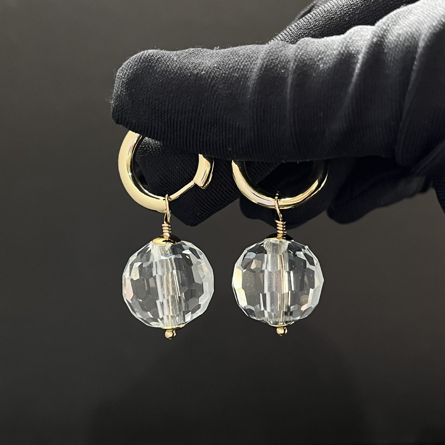 Women's Niche Cut Crystal Ear Simple Advanced Earrings