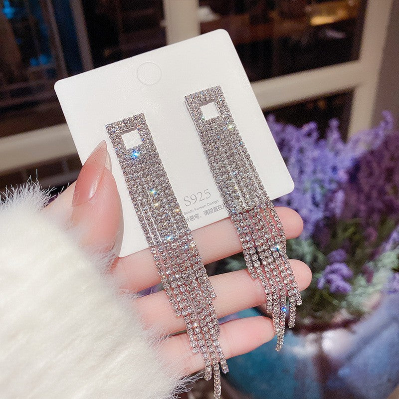 Needle Korean Style Light Luxury Exaggerated Geometric Earrings