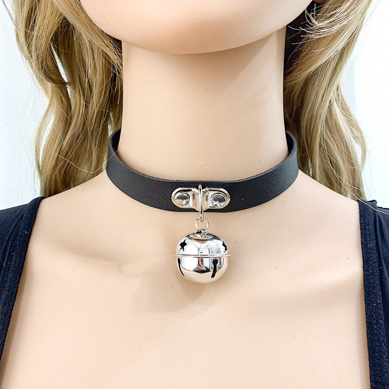 Women's Punk Bell Choker Rock Nightclub Clavicle Chain Neck Collar