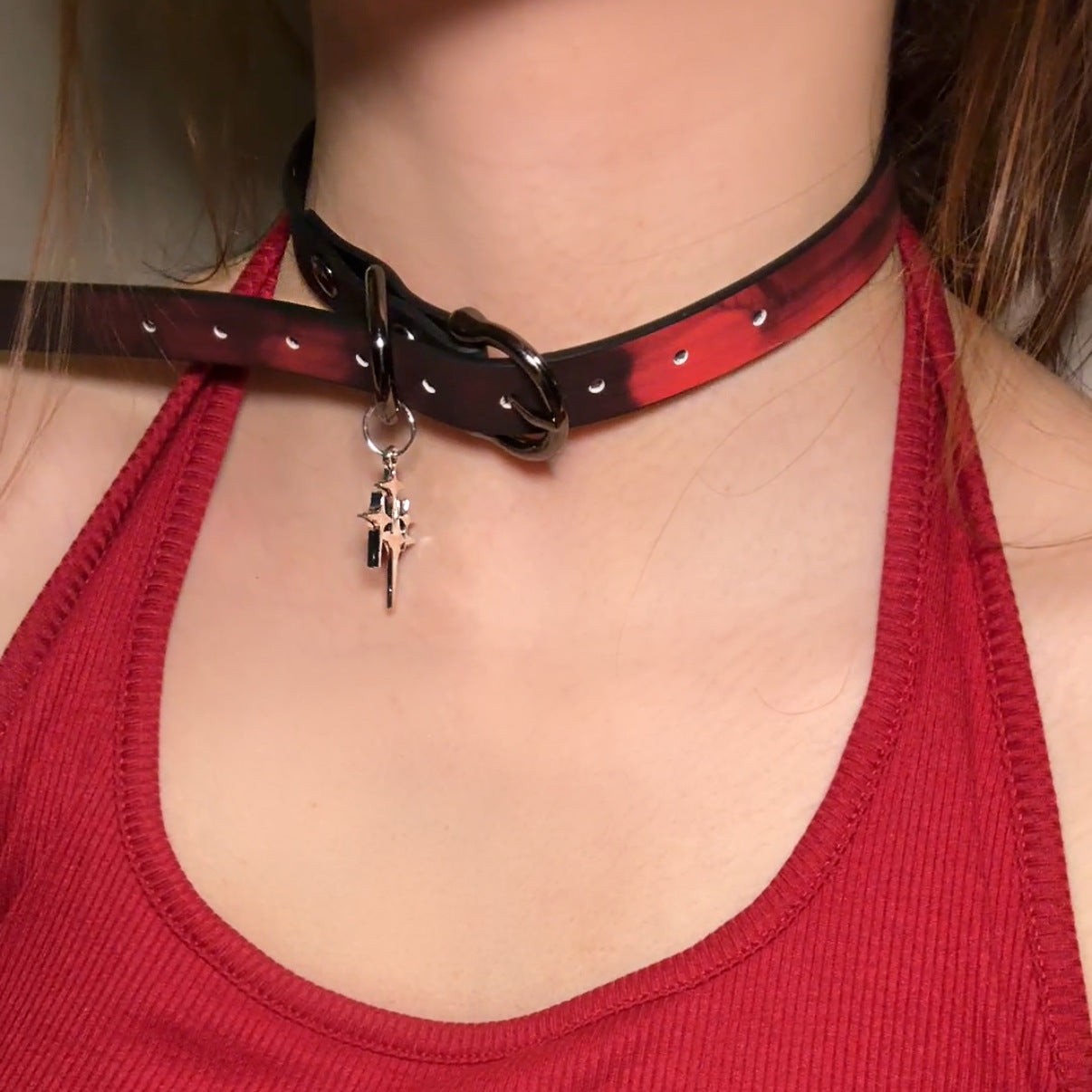 Women's Warm Color Changing Leather Hot Senior Clavicle Collar