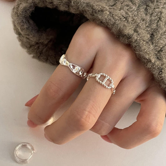 Sier Fashion Personalized Index Finger Elegant Rings