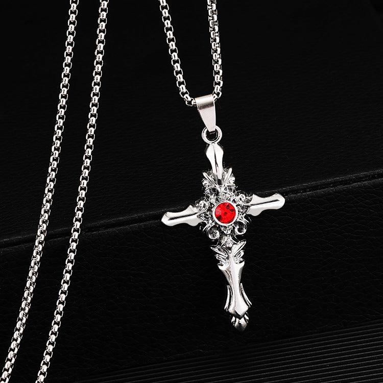 Women's & Men's Baroque Cross Hip Hop Versatile Sweater Chain Pendants