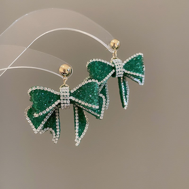 Women's Bead Flower Tassel Light Luxury High-grade Vacation Style Earrings