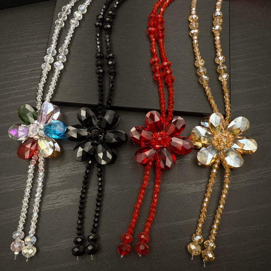 Women's Flower Sweater Chain Fashion Petals Refined Necklace